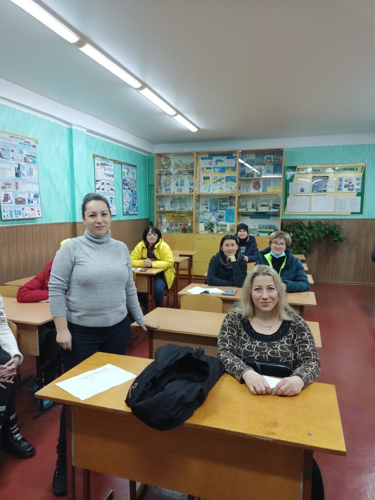 Meeting with parents of grade 10 students in Kharkiv school-gymnasium №163